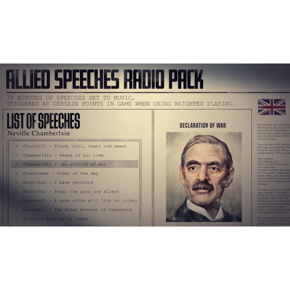 Hearts of Iron IV: Allied Speeches Pack