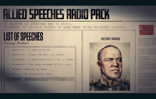 Hearts of Iron IV: Allied Speeches Pack