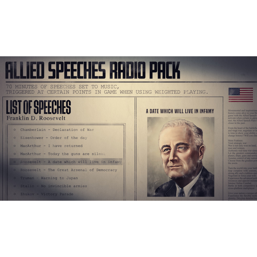 Hearts of Iron IV: Allied Speeches Pack