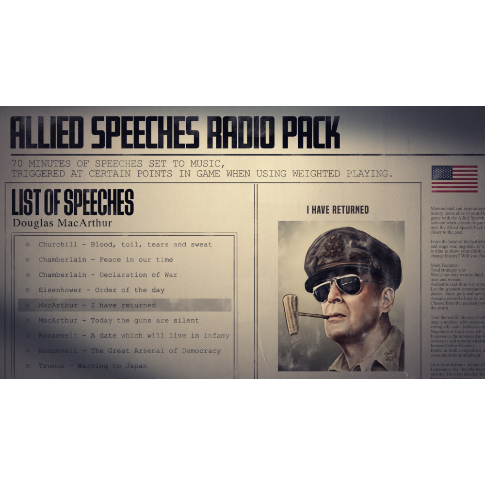 Hearts of Iron IV: Allied Speeches Pack