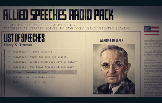 Hearts of Iron IV: Allied Speeches Pack